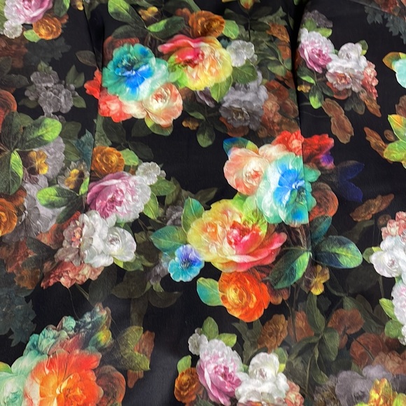 🌟Black floral dress - Picture 4 of 4